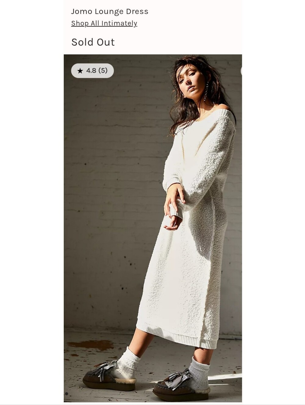 Intimately Free People Lounge Dress (L)